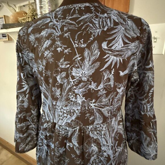 SAIPH womens Santorini knee length dress size medium made in Italy tiered bell s - Picture 7 of 15